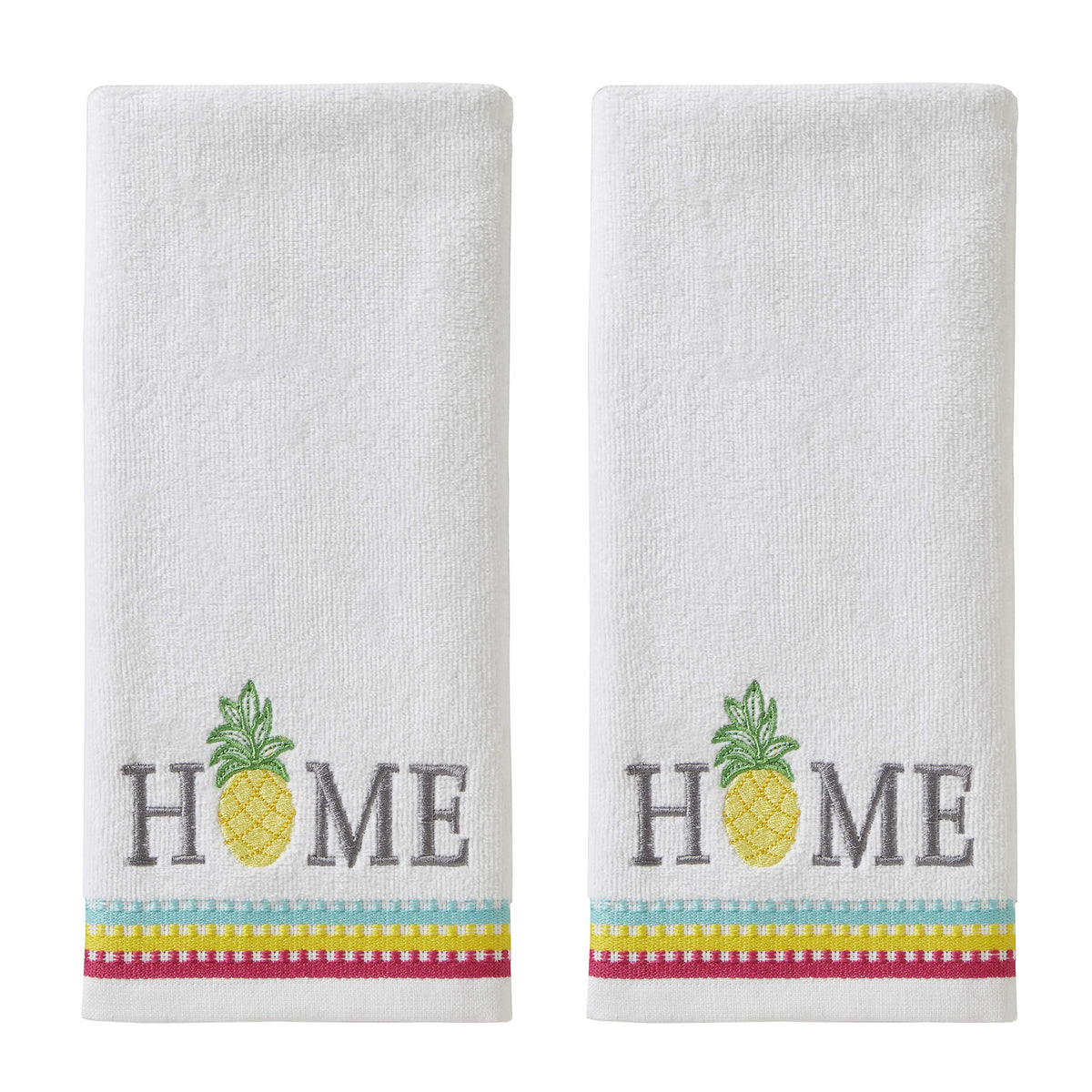 SKL Home Pineapple Home Hand Towel Set, 16x25