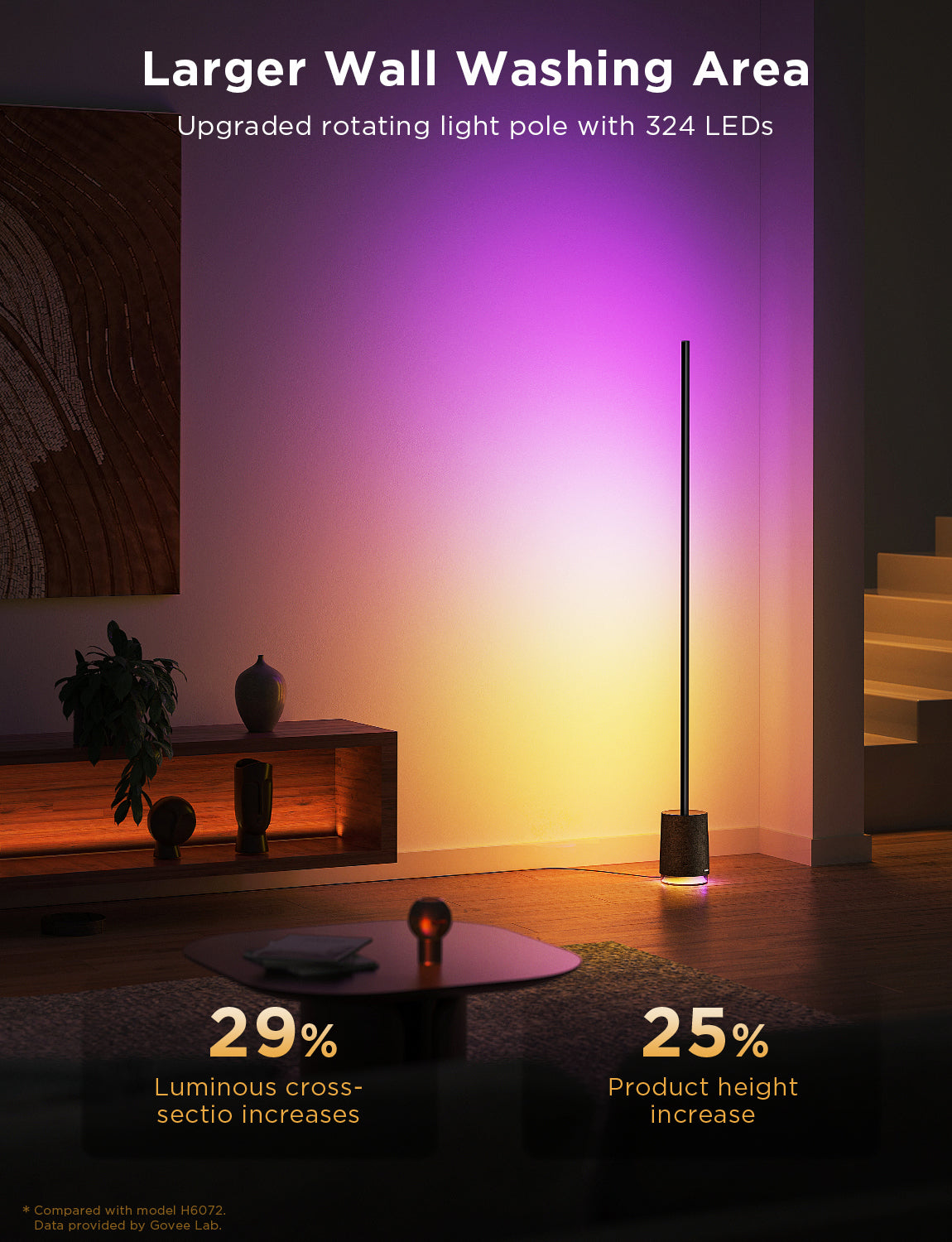 GOVEE FLOOR LAMP PRO WITH SPEAKER BLACK