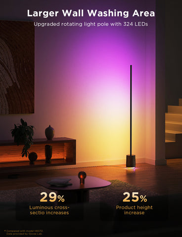 GOVEE FLOOR LAMP PRO WITH SPEAKER BLACK