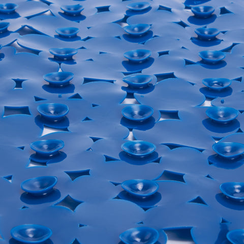 MSV "Pebbles Shower Mat, Dark Blue, 53 x 53 cm