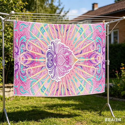 yayafunfun Large Quick Dry Microfibre Beach Towels for Adults, 160X90cm Pink Eyes Bath Towel Travel Towels with Pocket