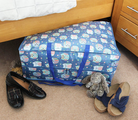 Storage Bags, 65 ltr 1x Pack, Sleepy Owls print