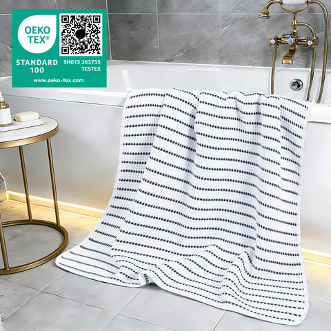 POLYTE 430 GSM Microfibre Quick Dry Waffle Bath Towel, 76.2x152.4 cm