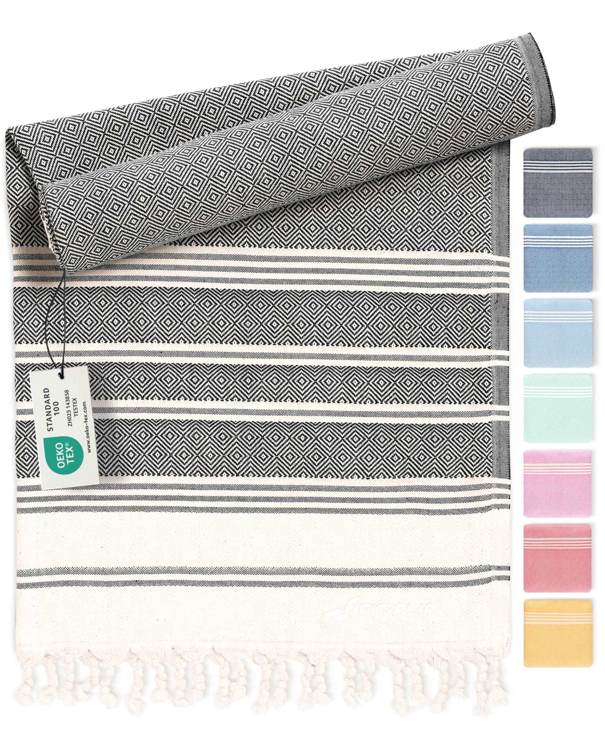 Fit-Flip Hammam Beach towel XXL made from 100% cotton