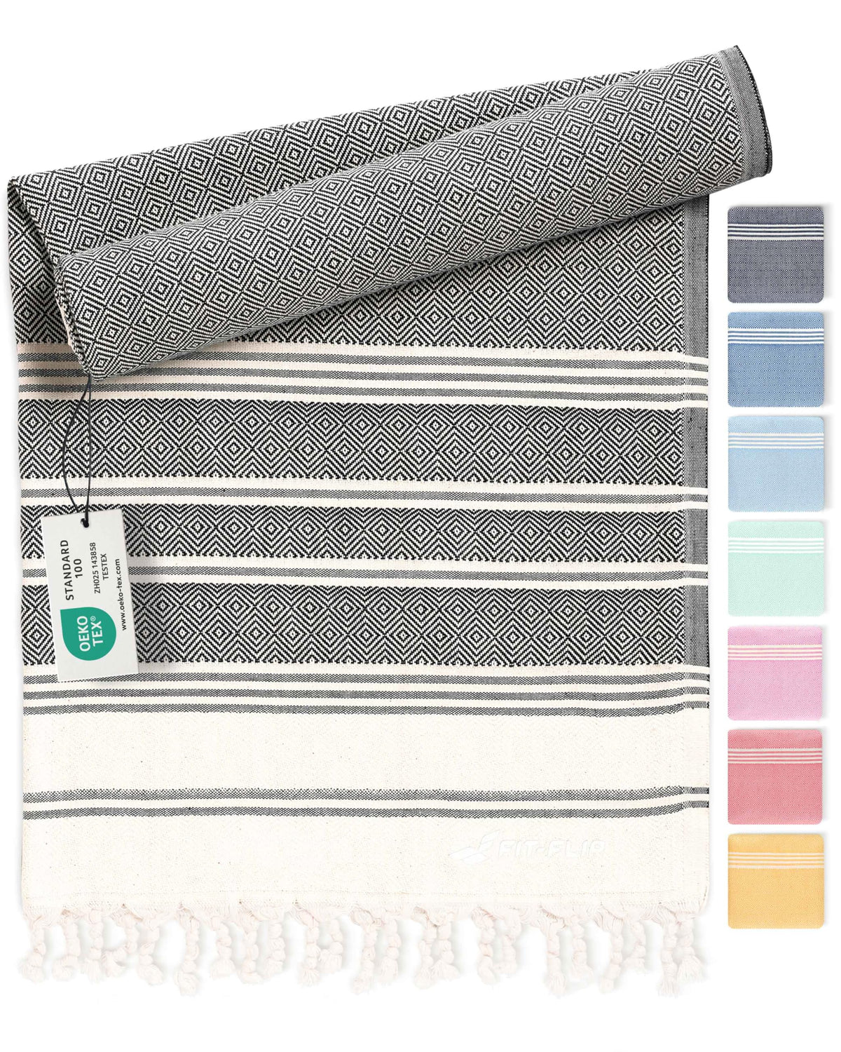 Fit-Flip Hammam Beach towel XXL made from 100% cotton