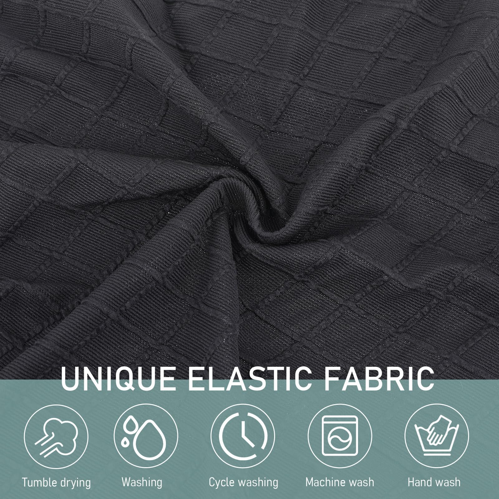 KALIONE Office Chair Cover Stretch Desk Chair Covers, Elastic Stretch Chair Slipcovers Dining Room Desk Seat Cover