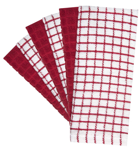 Kitchen Towels 16"x 28" | Dish Towels | Kitchen Hand Towels | Large Dishcloths Set | Highly Absorbent Tea Towel, Soft with Hanging Loop