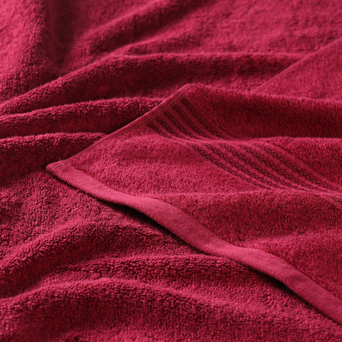 Superior Towel, Cotton, Burgundy, 6PC Set