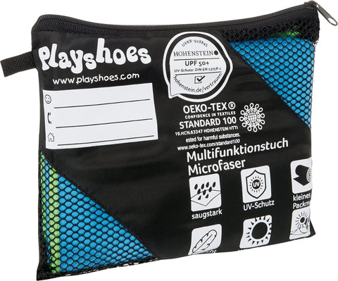 Playshoes Unisex Multifunctional Towel, Microfibre Bath Towel Portable Blanket, Blue, 30 x 50 cm