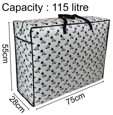 Storage Bags, 115 ltr, Scotty Scottie Dogs Print