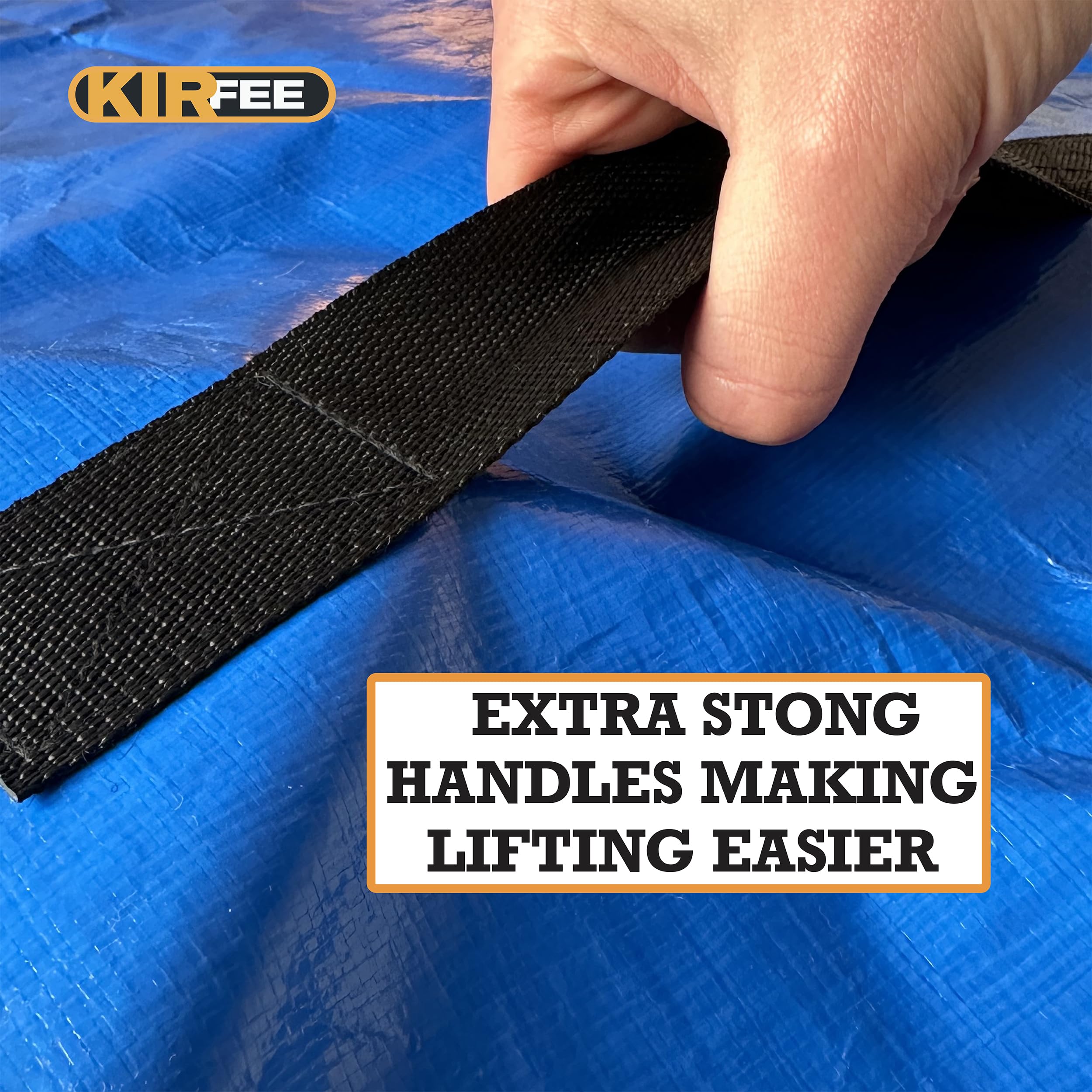 KIRFEE Double Mattress Bags For Moving And Storage | Mattress Cover For Moving | Mattress Bag With 8 Handles