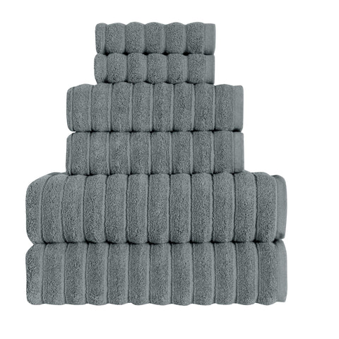 Tedeman Cloud Collection 6-Piece Towel Set - Turkish Towels, 550 GSM Plush, Highly Absorbent, Hotel & Spa Quality