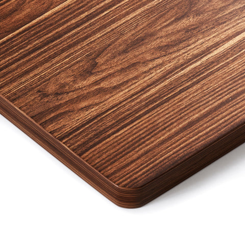 BIZUM Table Top 160 x 70 cm Desk Top Desktop for Height Adjustable Electric Standing Desk, Dining Tables and More DIY - 25 mm Sturdy Durable (Walnut)