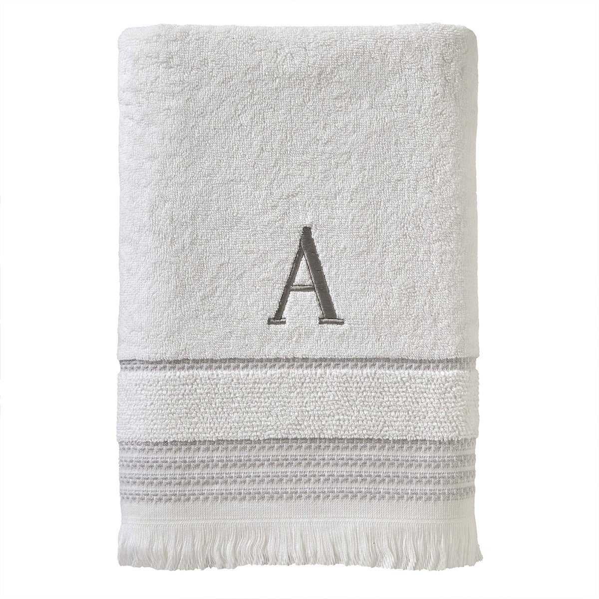 SKL Home Bath Towel, A, Cotton, White, 28x54