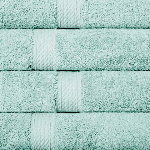 Superior 900 Gram 100% Premium Long-Staple Combed Cotton 4-Piece Hand Towel Set, Seafoam