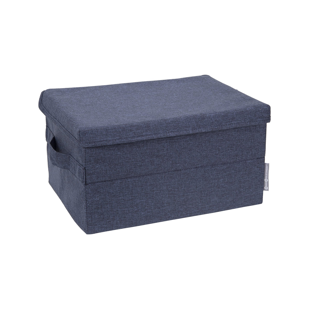 Bigso Box of Sweden Foldable Soft Storage Box for Home and Office - Canvas Wardrobe Organiser with Lid