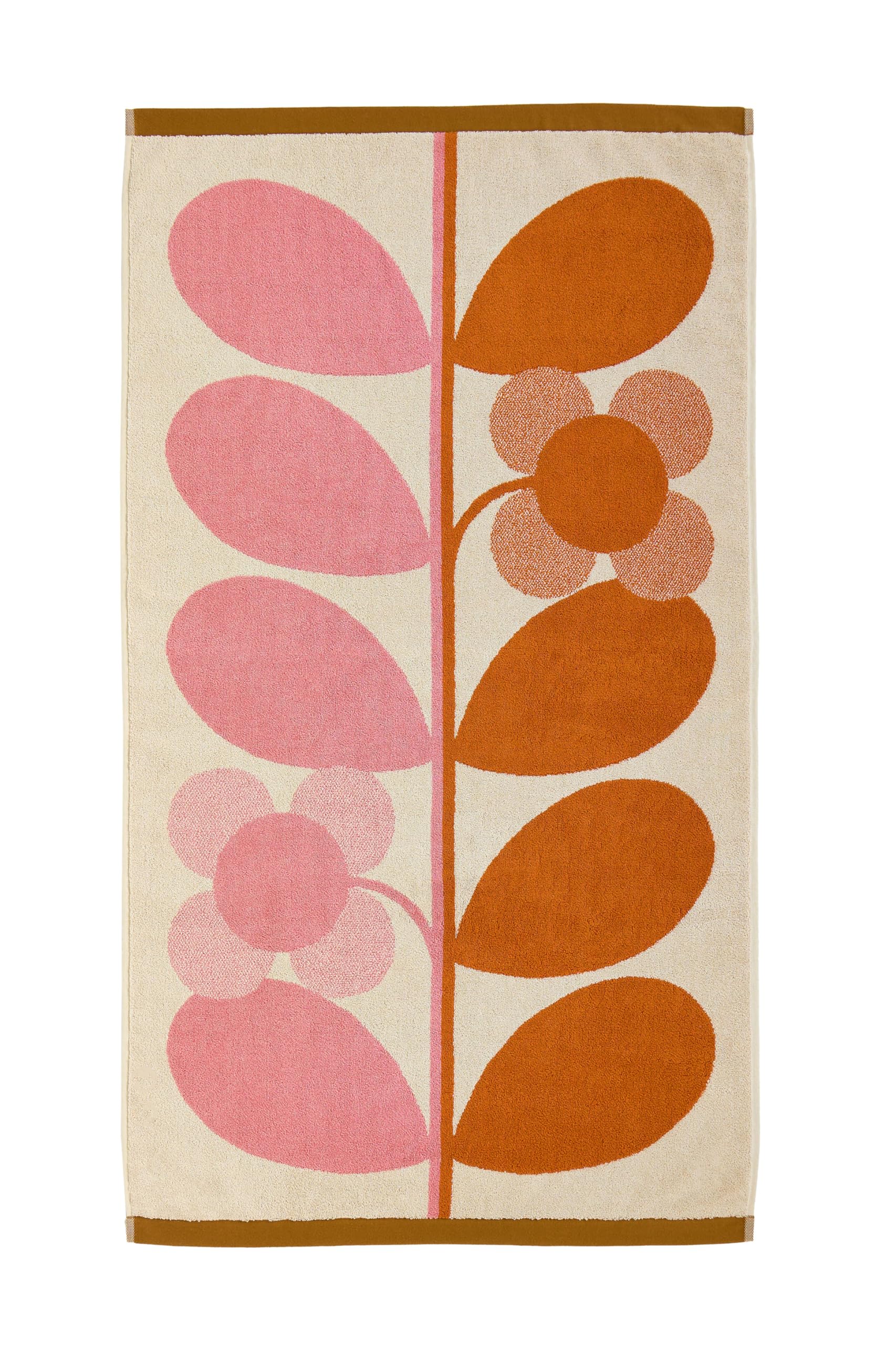 Orla Kiely Bathroom Towel Stem Bloom Duo Blush - Bath Towel, 70x125cm