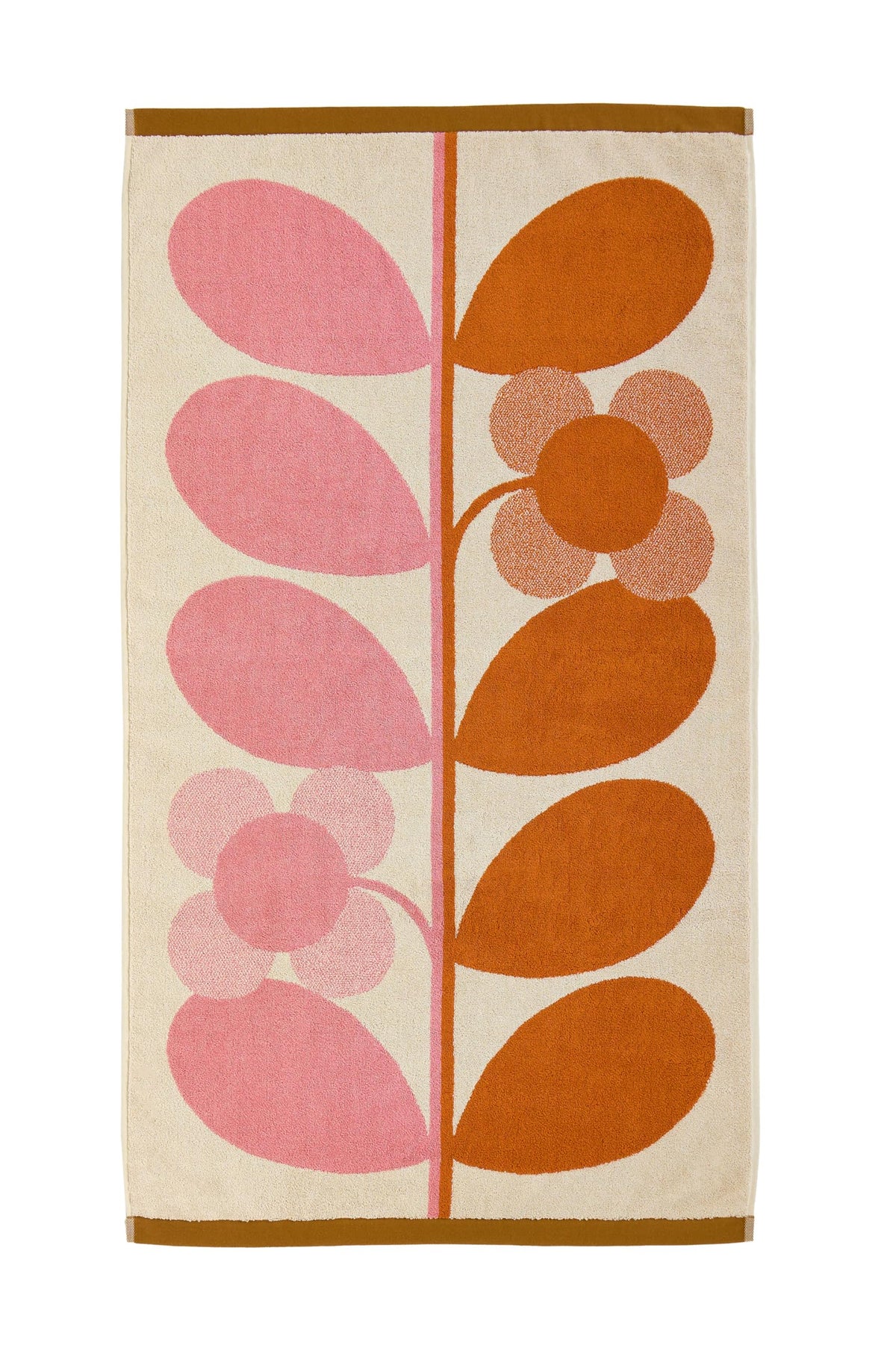 Orla Kiely Bathroom Towel Stem Bloom Duo Blush - Bath Towel, 70x125cm