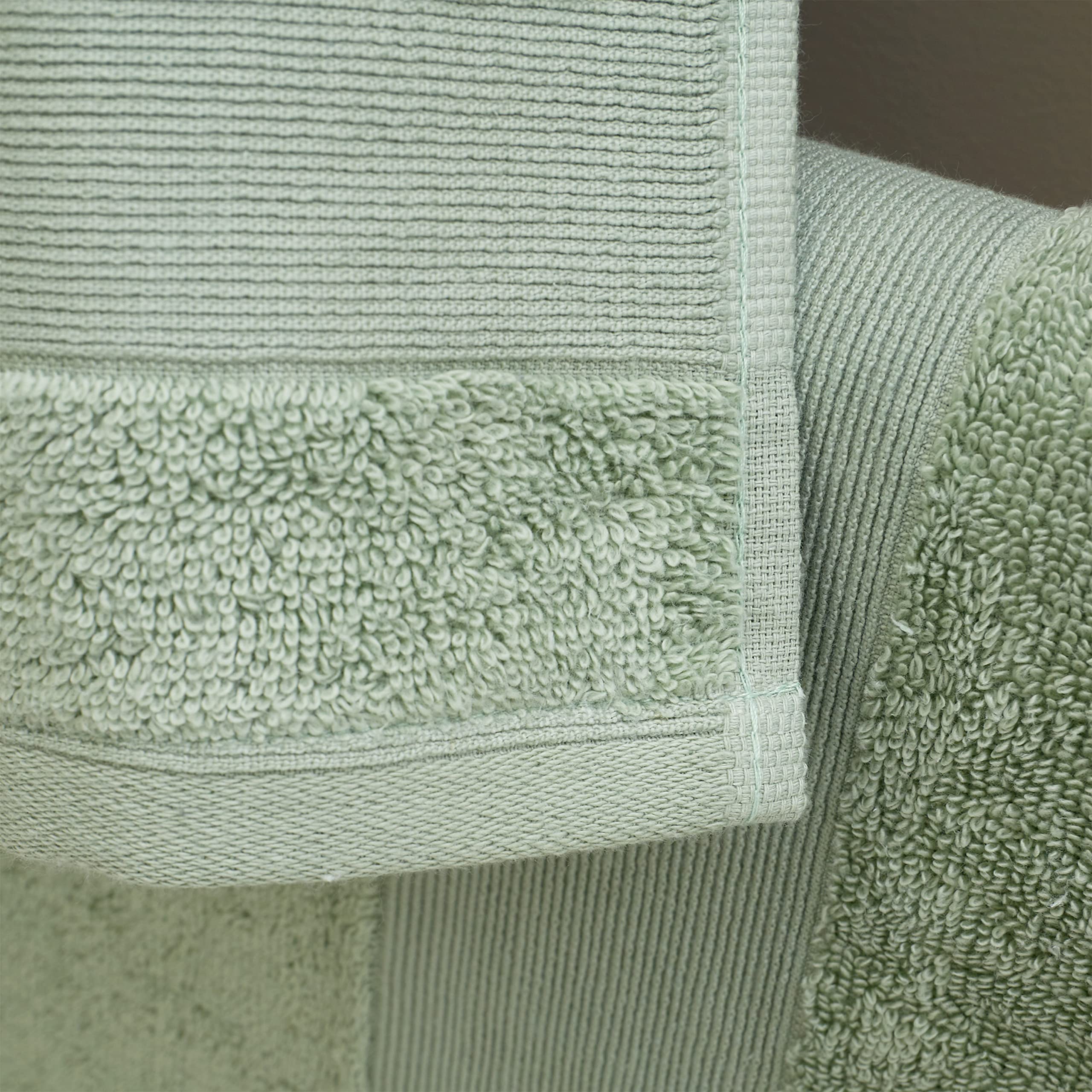 Catherine Lansfield Bathroom Anti-Bacterial Cotton Bath Sheet Pair Sage