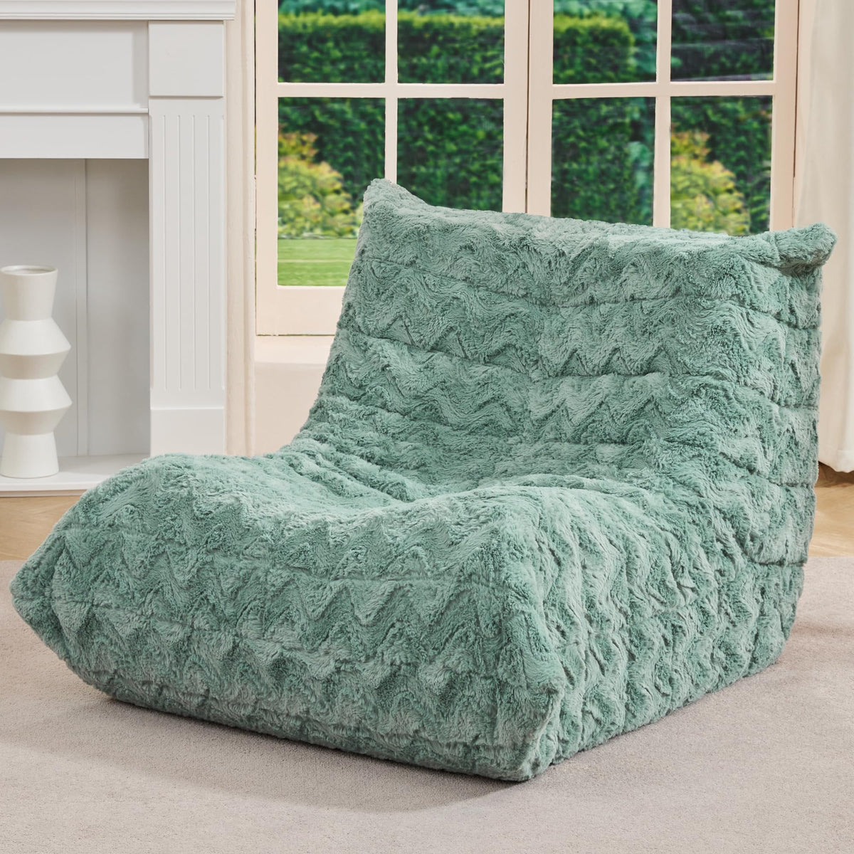 Hobestluk Big Bean Bag Chairs for Adults Fireside BeanBag Couch Togo Sofa