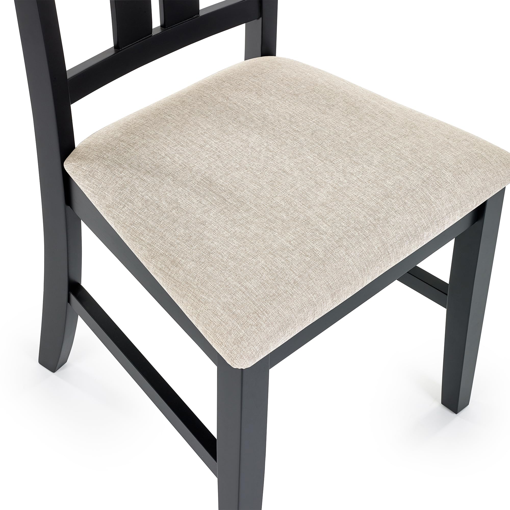 Julian Bowen Hilton Dining Chairs, Set of 2, Black - H96 x W49 x D53cm