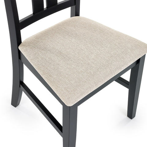 Julian Bowen Hilton Dining Chairs, Set of 2, Black - H96 x W49 x D53cm