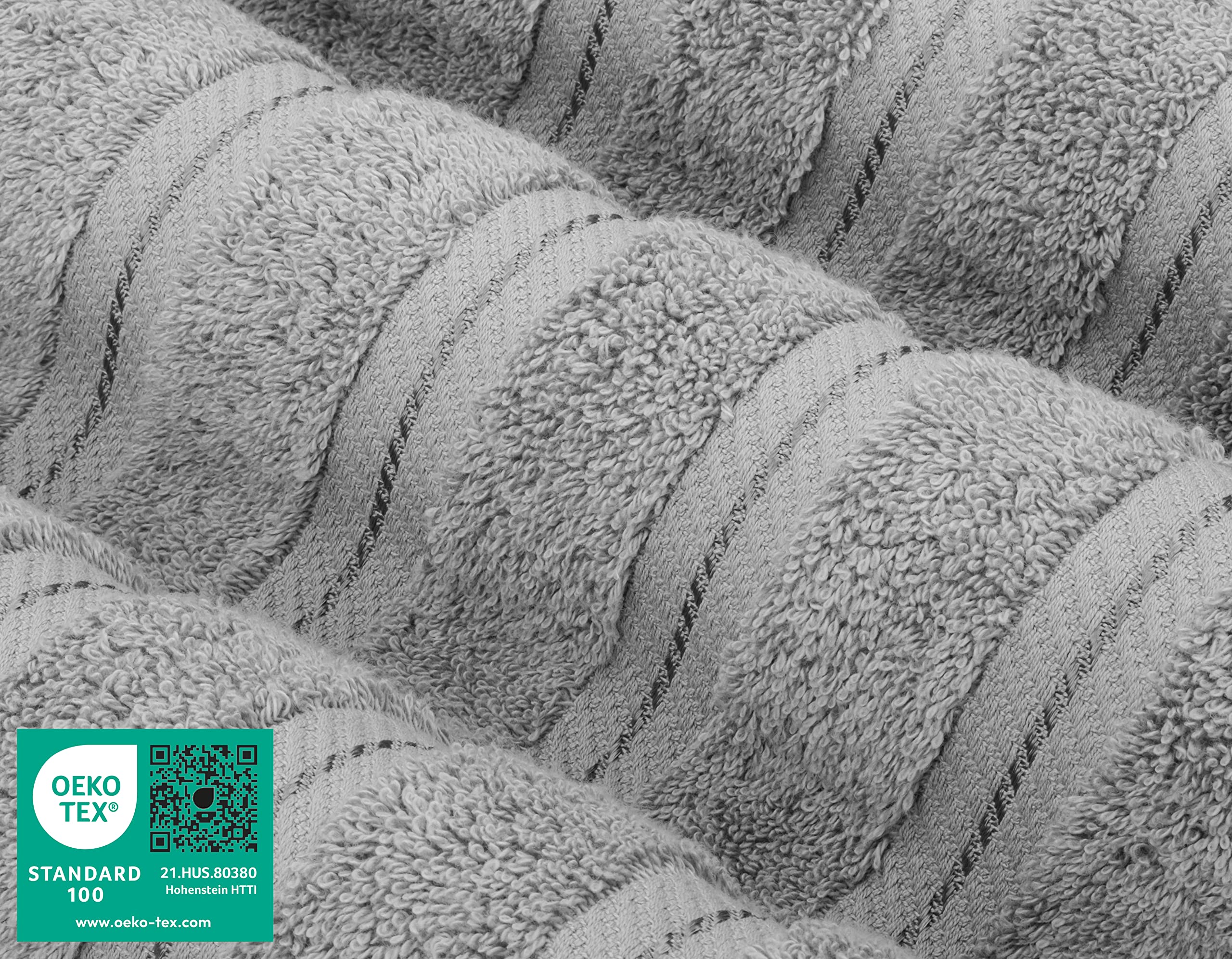 American Soft Linen Luxury 4 Piece Bath Towel Set, 600 GSM 100% Cotton Turkish Bath Towels for Bathroom, 27x54 in Large Bathroom Shower Towels