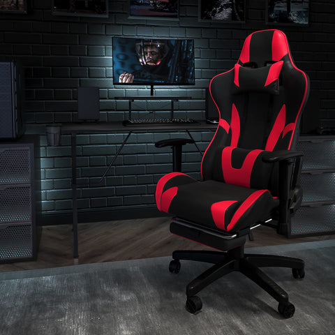 Flash Furniture X30 Gaming Chair, Ergonomic Office Chair for PC and Gaming Setups, Adjustable Racing Chair with Fully Reclining Back Support