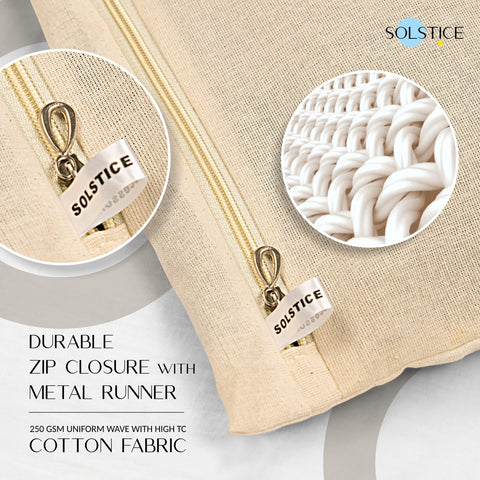 SOLSTICE Cotton Saree Bags, Covers for Storage Set with Zip Closure for Clothes Bags and Wardrobe Organizer with Transparent mesh window