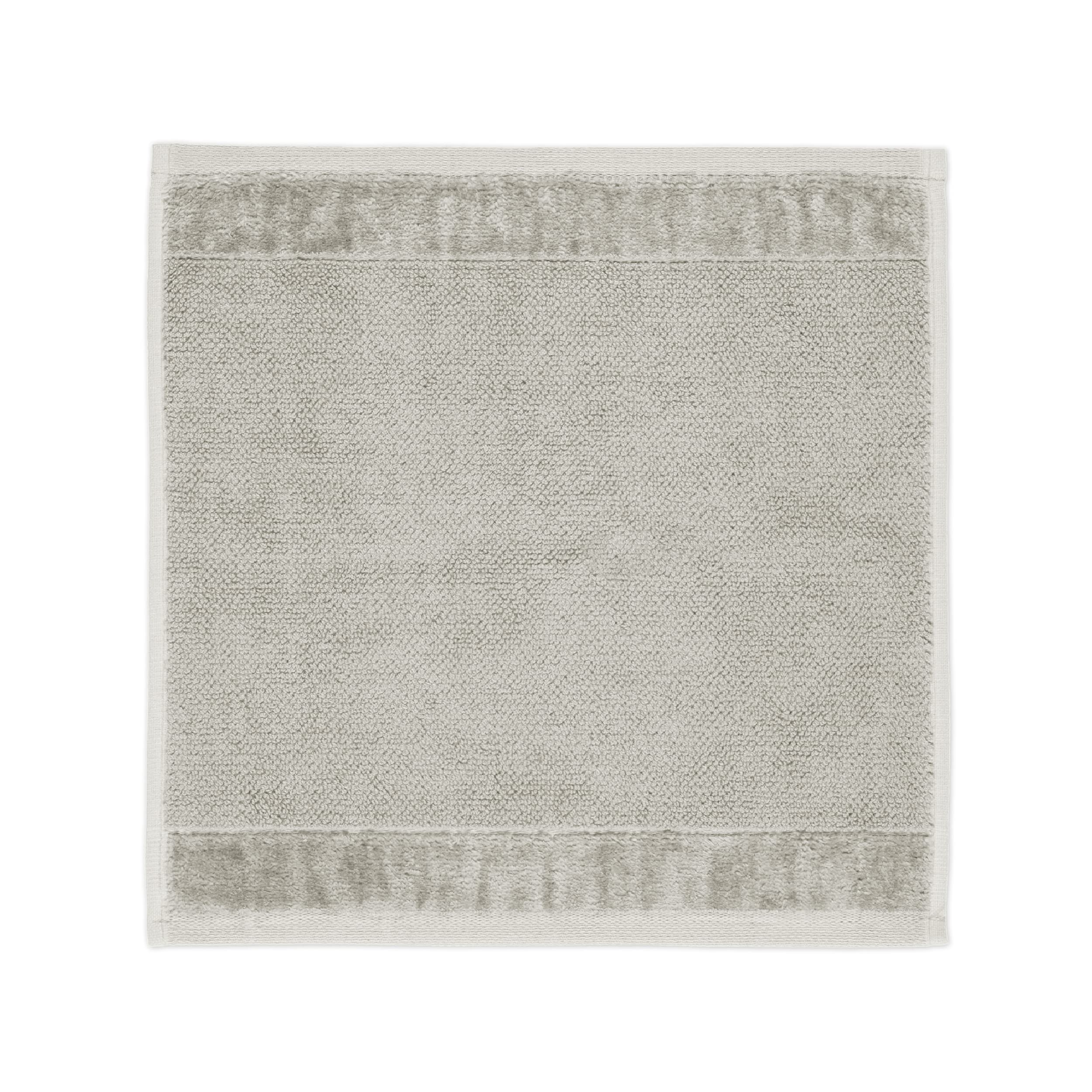 Möve Bamboo Luxe soap cloth 30 x 30 cm made of 60% cotton / 40% viscose from bamboo cellulose, silver grey