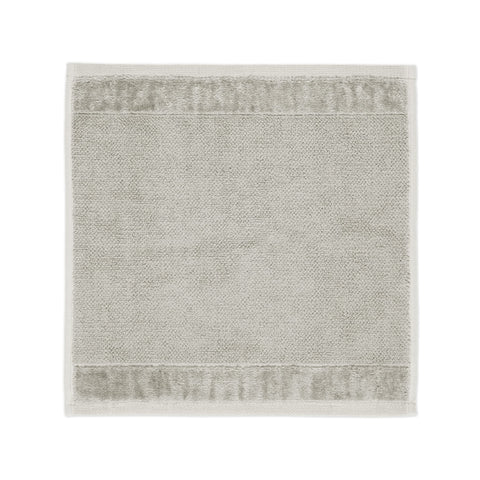 Möve Bamboo Luxe soap cloth 30 x 30 cm made of 60% cotton / 40% viscose from bamboo cellulose, silver grey