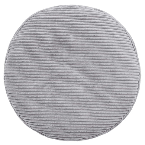 icon Milano Large Cord Bean Bag Footstool with Filling Included, Grey