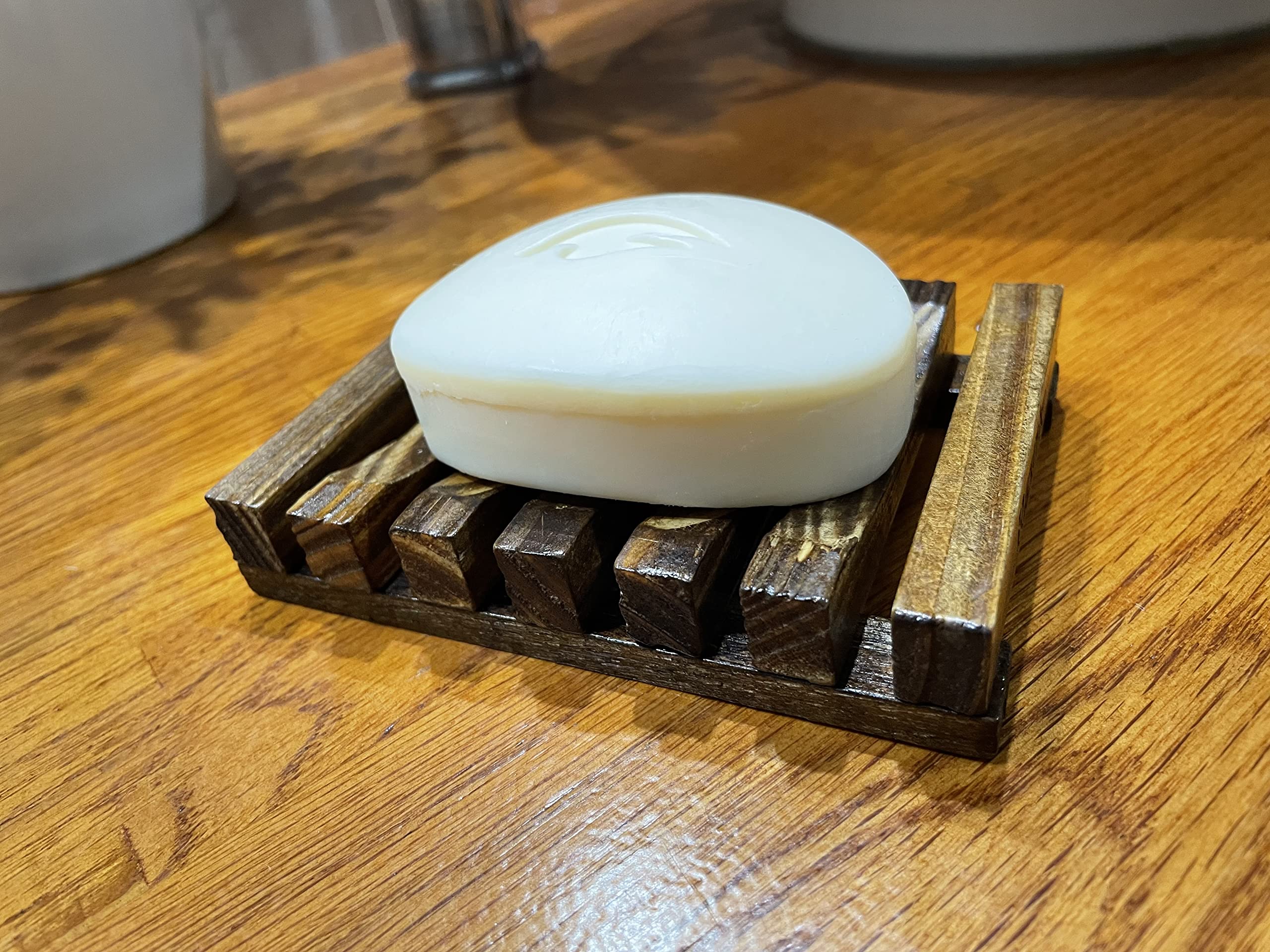 Wooden Soap Dish/Tray By RustiK, Handmade, Eco Friendly, Natural, Woodcrafted For Kitchen, Bathroom, Shower.