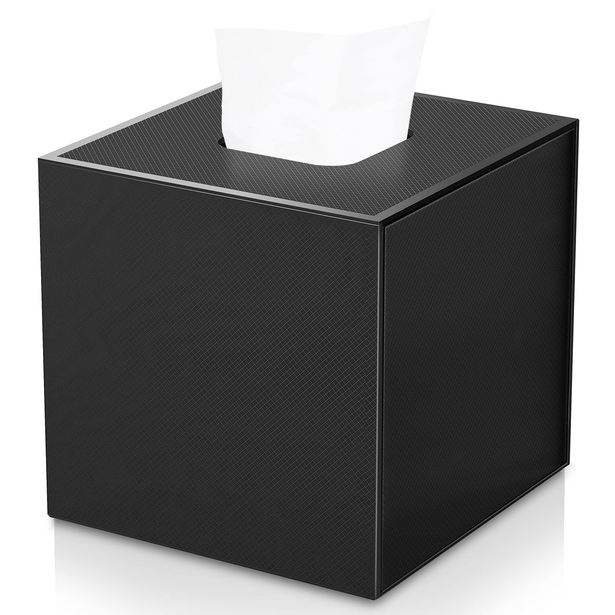 JiaWei Square Tissue Box, Made of 1600 g/m² Extra Strong Cardboard, 13 x 13 x 13.5 cm