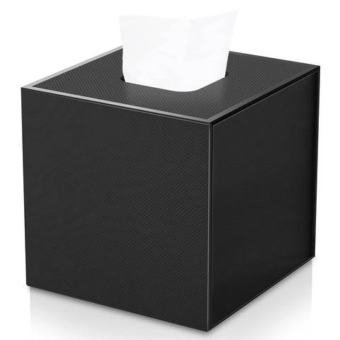 JiaWei Square Tissue Box, Made of 1600 g/m² Extra Strong Cardboard, 13 x 13 x 13.5 cm
