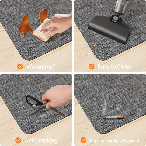 HOMEK Office Chair Mat for Hardwood Floor