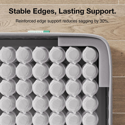 Novilla 3FT Single Bed Mattress Medium Firm, Hybrid Pocket Sprung Mattresses for Support & Comfort, Soft Oeko-tex Fabric and CertiPUR-US Foam