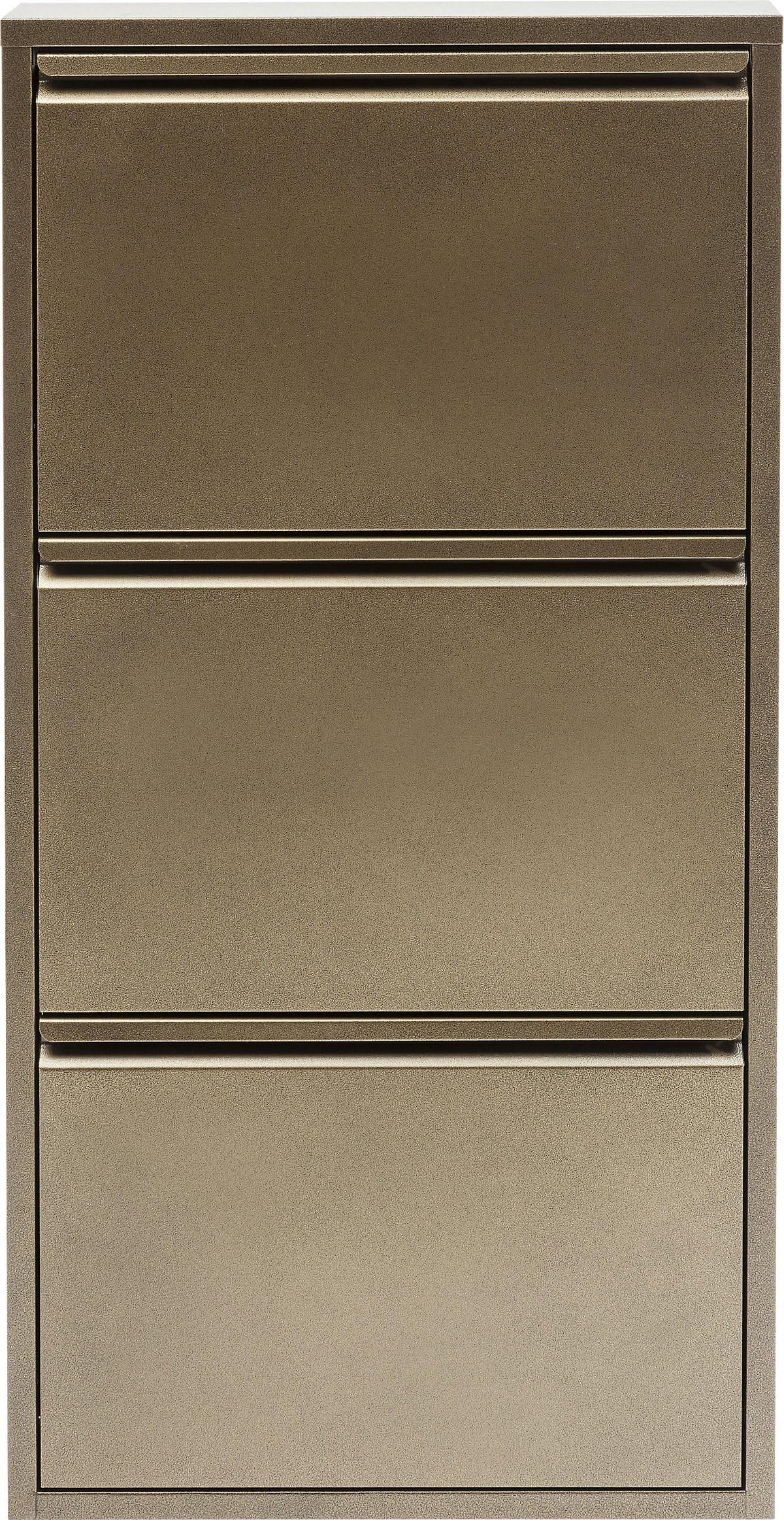 Kare Design Shoe Cabinet Caruso, 3 flaps, bronce, 103x50x14 cm
