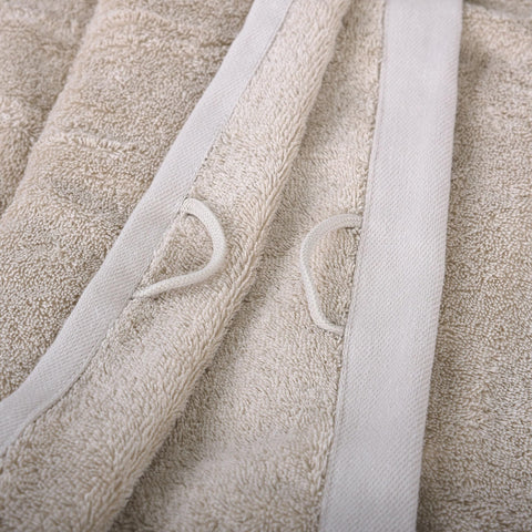 Klaus Herding GmbH Tom Tailor Guest Towels, Set of 6, 30 x 50 cm, 100% Cotton/Terry Towels, with Hanger and Label with Logo, Colour Bath Towel Beige