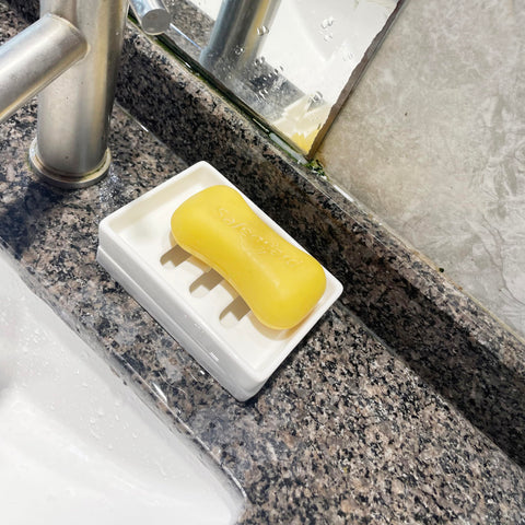 Lofekea Ceramic Soap Dish, Showe Bar Soap Holder, Soap Dishes for Bathroom