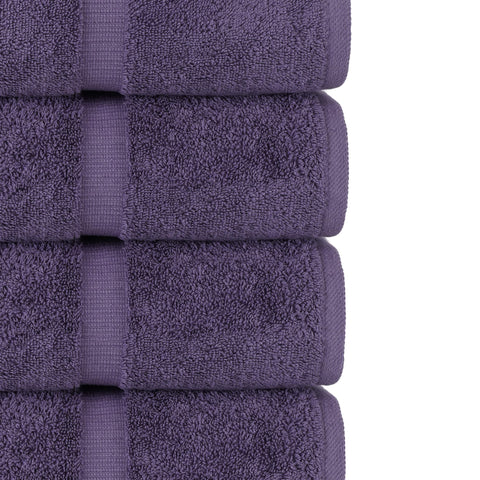 Chakir Turkish Linens | Hotel & Spa Quality 100% Cotton Premium Turkish Towels | Soft & Absorbent (8-Piece Towel Sets, Plum)