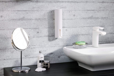 Fackelmann 86910 Cotton Pad Dispenser, Plastic, White