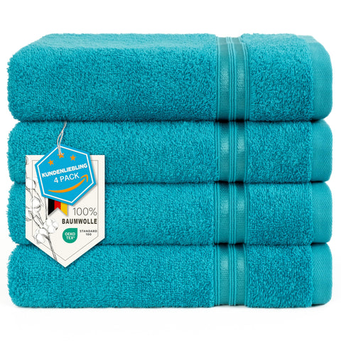Hammetex Bathrobe 100% Cotton Unisex for Men and Women Quality 400 g/m² Quality Soft Absorbent Terry Towelling Bathrobe for Couples with Pockets
