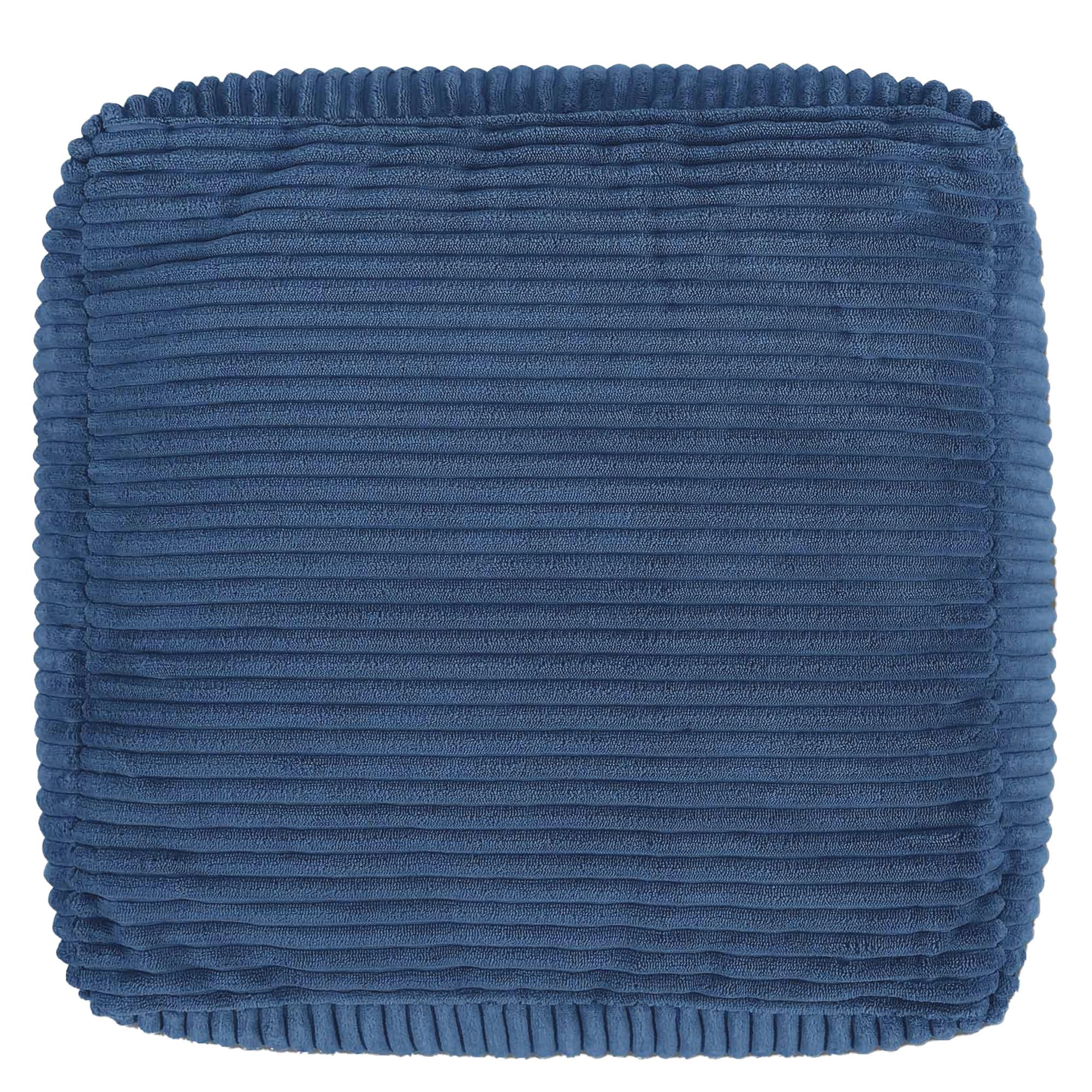 icon Amara Small Cord Bean Bag Footstool with Filling Included, Blue