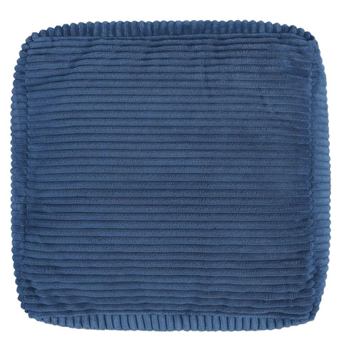 icon Amara Small Cord Bean Bag Footstool with Filling Included, Blue
