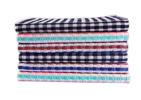 QUALITY HOME TEXTILES 100% CottonTerry Towelling Tea Towels with Hanging Loop | Pack of 3| Kitchen Hand Towels Dish Cloth Super Absorbent Soft Touch