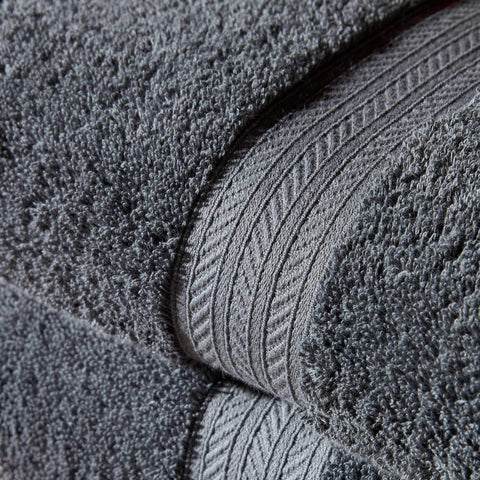 Christy Renaissance 2 Bath Towels Set | Ash Grey | 100% Egyptian Cotton Pile | Luxuriously Soft and Super Absorbent | 675 GSM