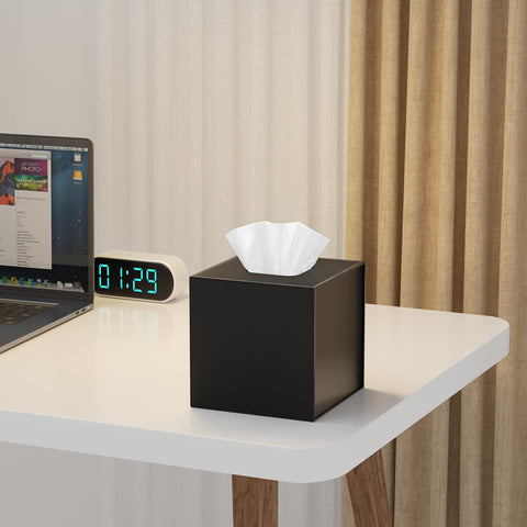 JiaWei Square Tissue Box, Made of 1600 g/m² Extra Strong Cardboard, 13 x 13 x 13.5 cm