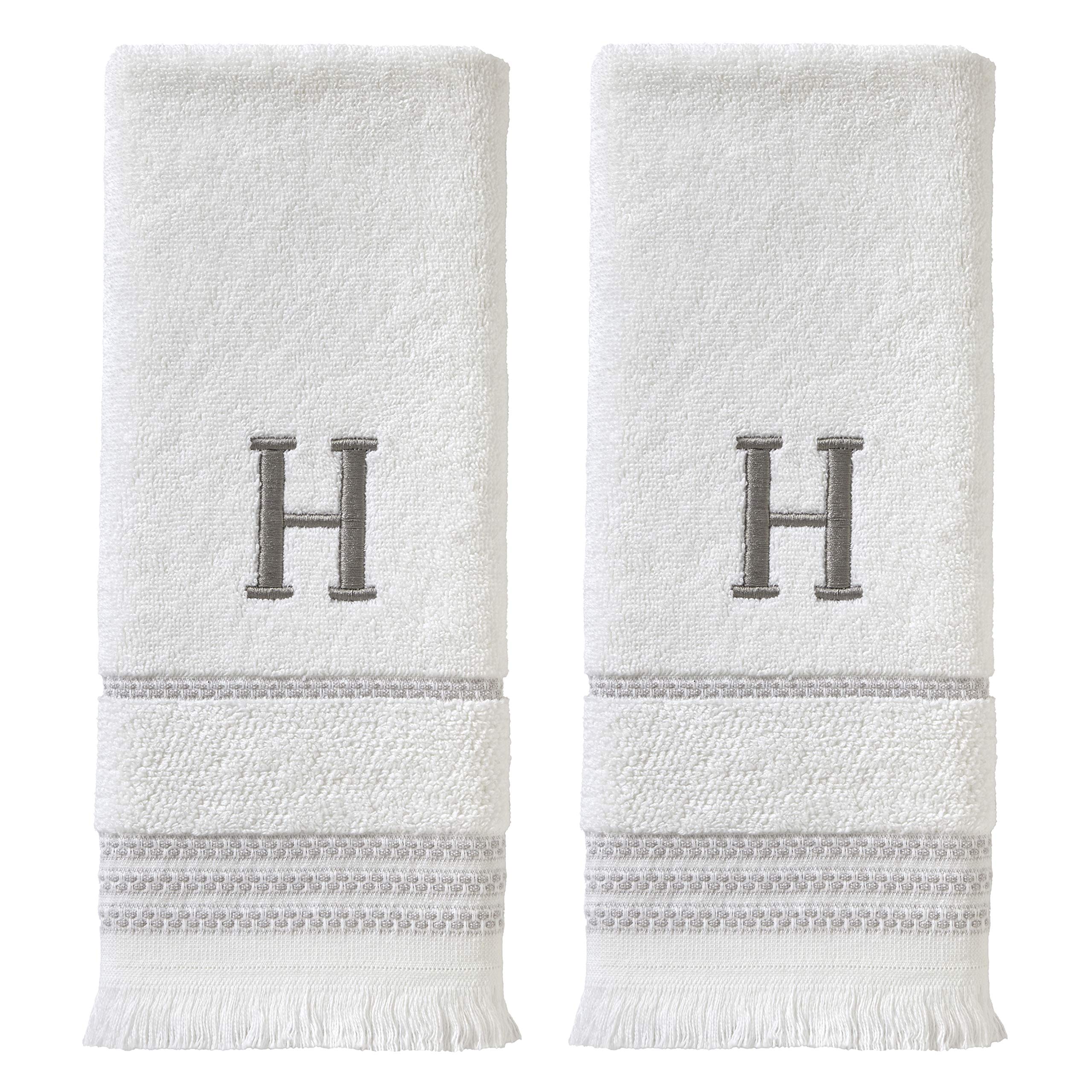 SKL Home Hand Towel Set, H, Cotton, White, 16x26