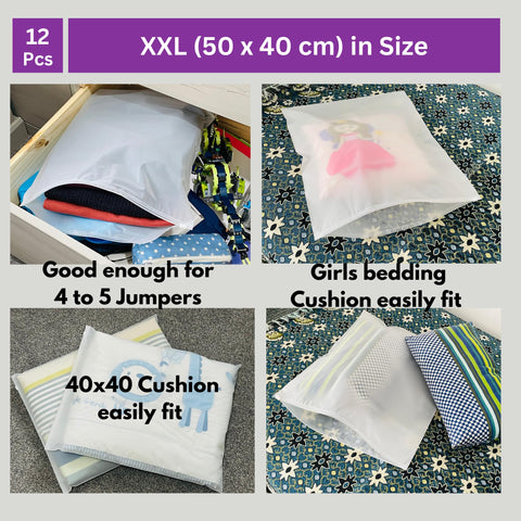Moth Free Store & Protect Clothes Bags Ziplock Bags for Storage Hospital Maternity School Trips Wardrobe Waterproof Camping Travel Holidays Organiser